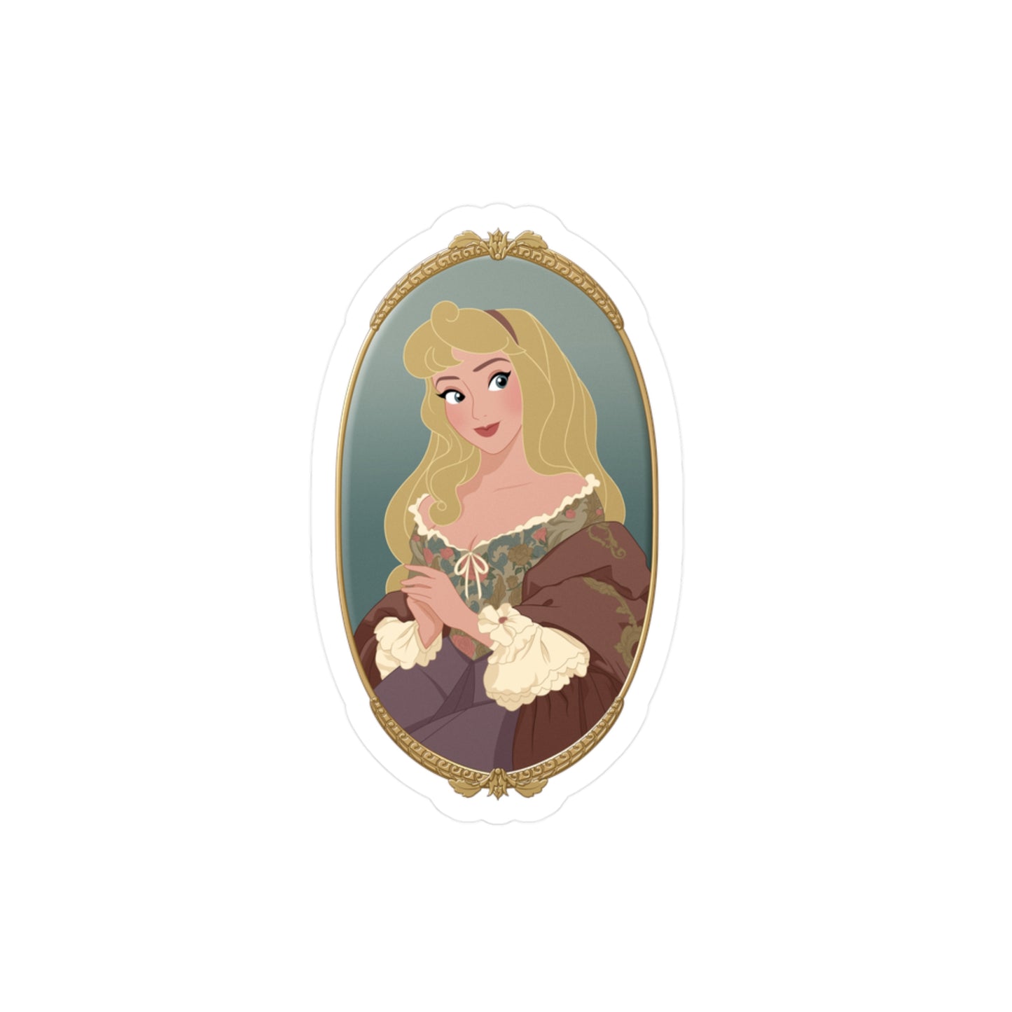 Medieval Lady A (Light Variant) - Vinyl Sticker