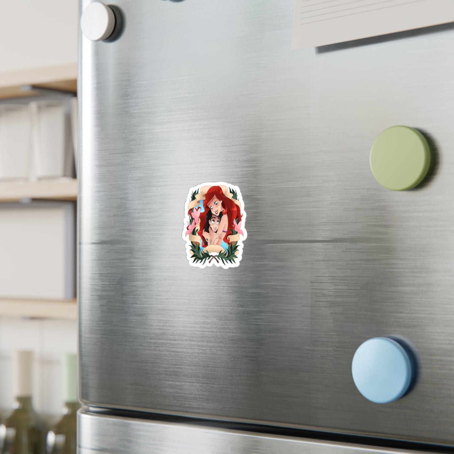 Ariel & Melody Embrace - Vinyl Sticker