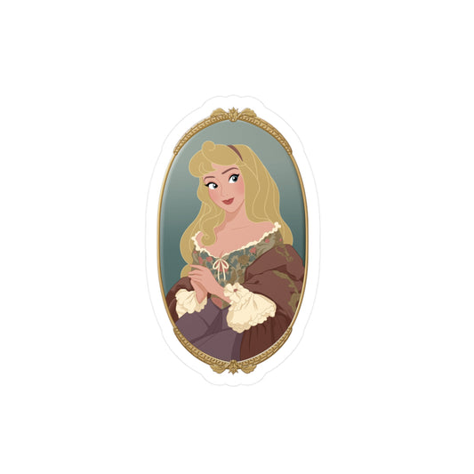 Medieval Lady A (Light Variant) - Vinyl Sticker