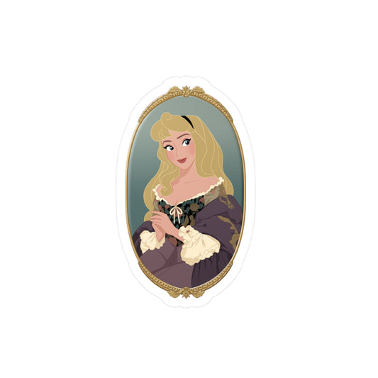 Medieval Lady A (Dark Variant) - Vinyl Sticker