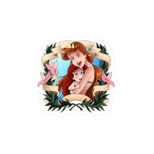 Athena & Ariel Embrace - Vinyl Sticker